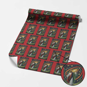Black Jesus Juneteenth Wrapping Paper Roll African American Christian Pride