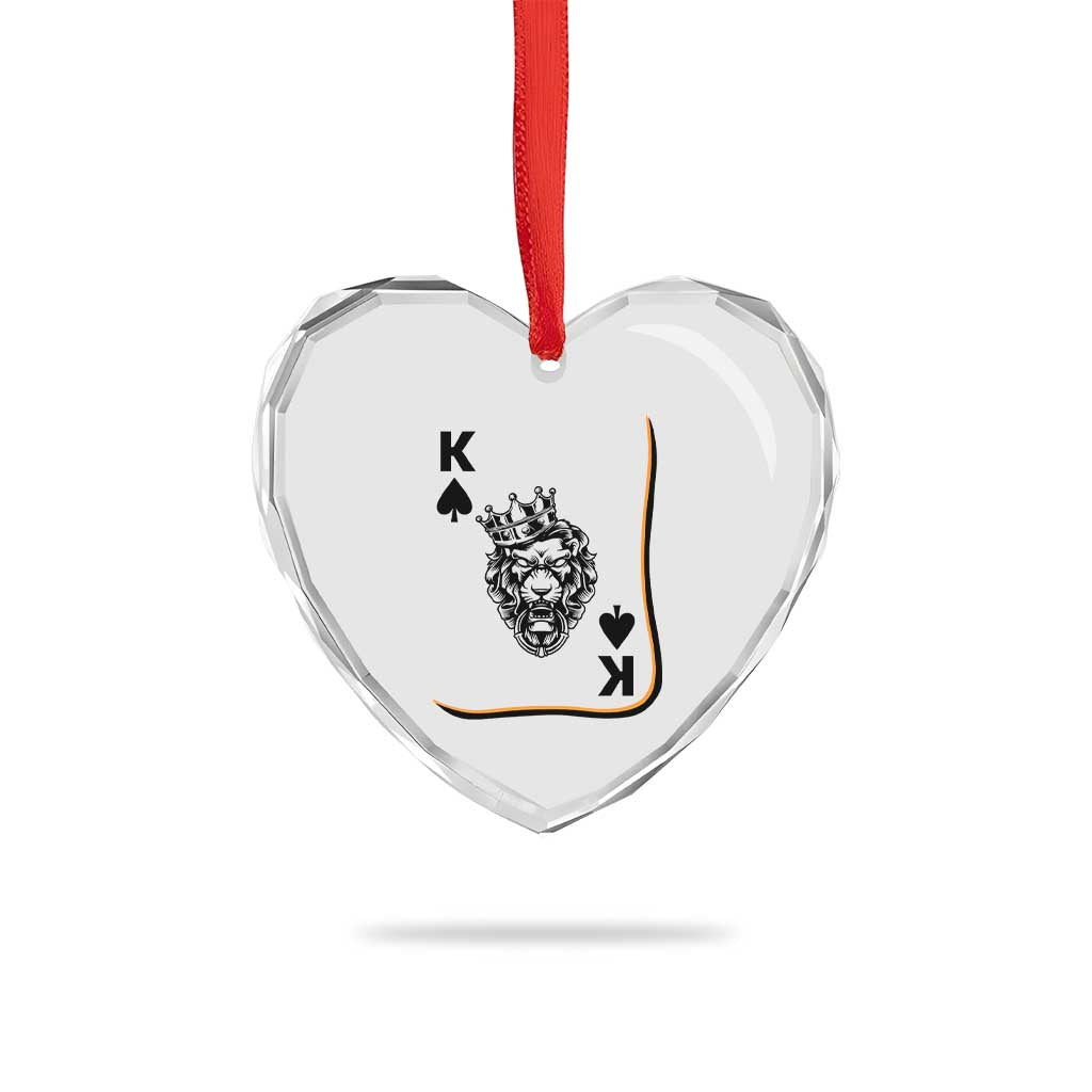 Black King Lion Heart Crystal Glass Ornament African American Black History Month Gift TS12 Print Your Wear