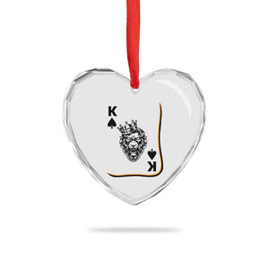 Black King Lion Heart Crystal Glass Ornament African American Black History Month Gift TS12 Print Your Wear