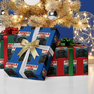 Black Labrador Retriever Wrapping Paper Roll Funny Jowls Horror Dog Poster TS12 Print Your Wear