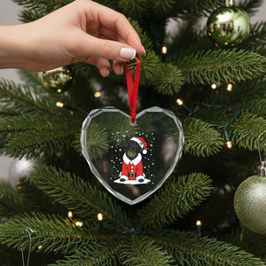 Black Labrador Santa Heart Crystal Glass Ornament Funny Christmas Dog Lover Gift TS12 Print Your Wear