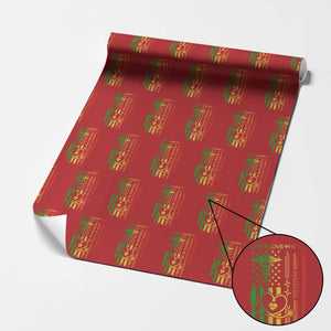 Black Nurse Wrapping Paper Roll American Flag Proud Afro African Women Melanin Pride TS10 Red Print Your Wear