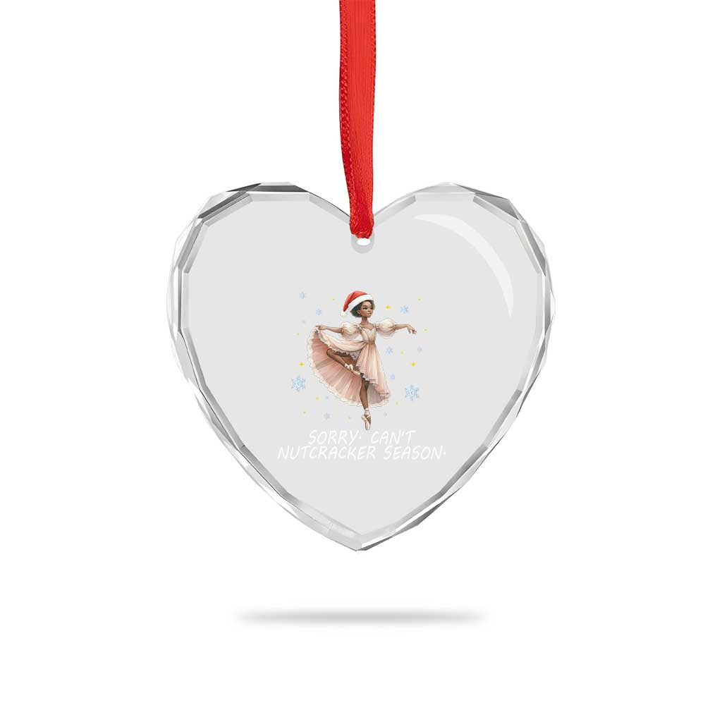 Black Nutcracker Ballet Christmas Heart Crystal Glass Ornament TS14 Print Your Wear