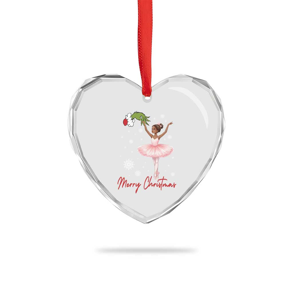 Black Nutcracker Ballet Heart Crystal Glass Ornament Merry Christmas TS14 Print Your Wear