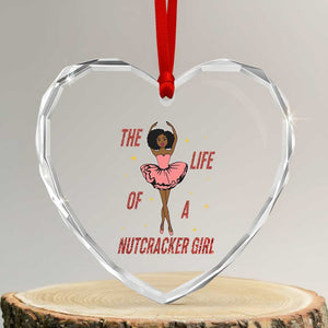 Black Nutcracker Heart Crystal Glass Ornament The Life Of A Ballet Girl TS14 Transparent Glass 3'' Heart Print Your Wear