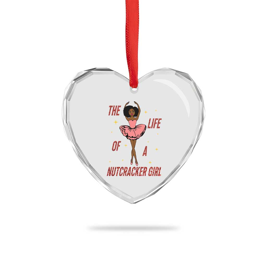 Black Nutcracker Heart Crystal Glass Ornament The Life Of A Ballet Girl TS14 Print Your Wear