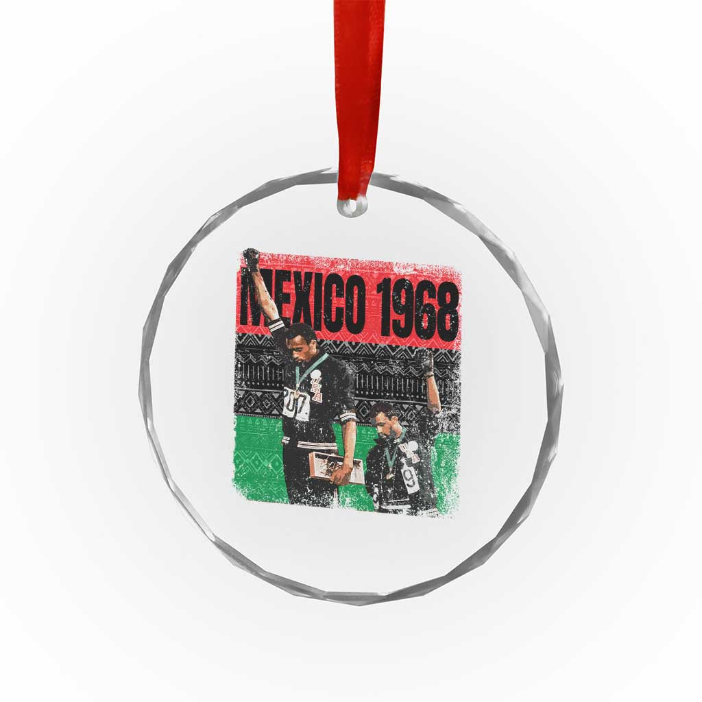 Black Power Salute 1968 Crystal Glass Ornament Black History Month Civil Rights Movement TS10 Print Your Wear