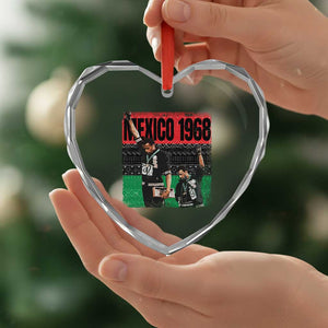 Black Power Salute 1968 Heart Crystal Glass Ornament Black History Month Civil Rights Movement TS10 Print Your Wear