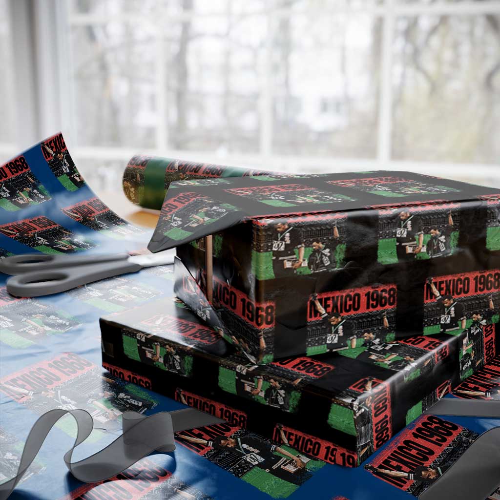 Black Power Salute 1968 Wrapping Paper Roll Black History Month Civil Rights Movement TS10 Black Print Your Wear
