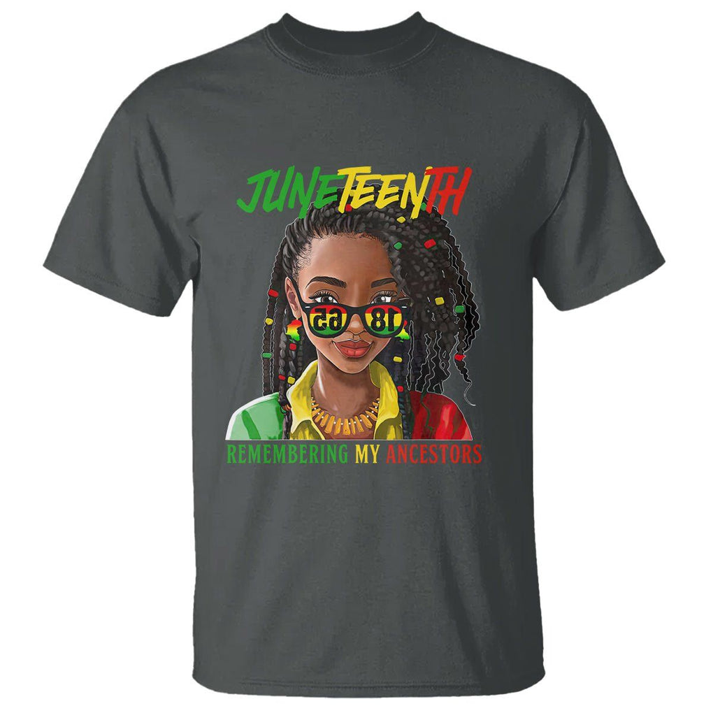 Black Prince T Shirt Juneteenth Loc'd Hair Remembering My Ancestor for Women TS01 Dark Heather Printyourwear