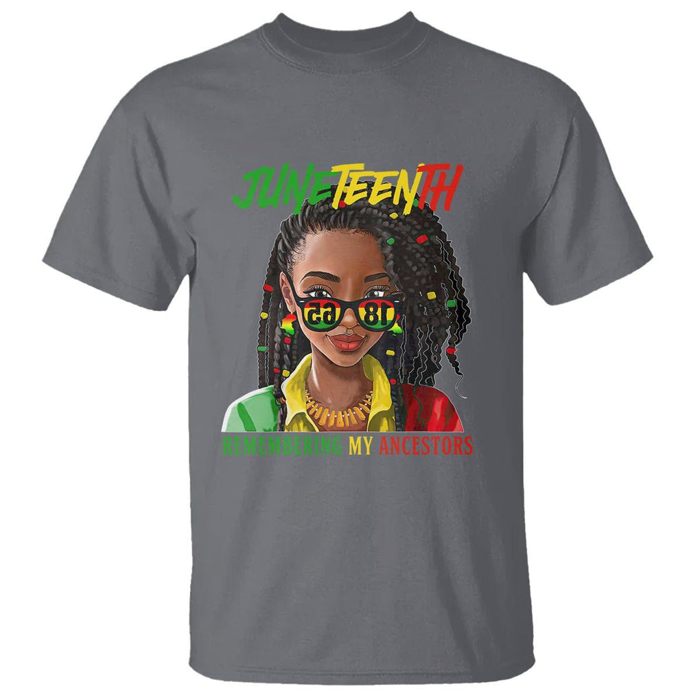 Black Prince T Shirt Juneteenth Loc'd Hair Remembering My Ancestor for Women TS01 Charcoal Printyourwear