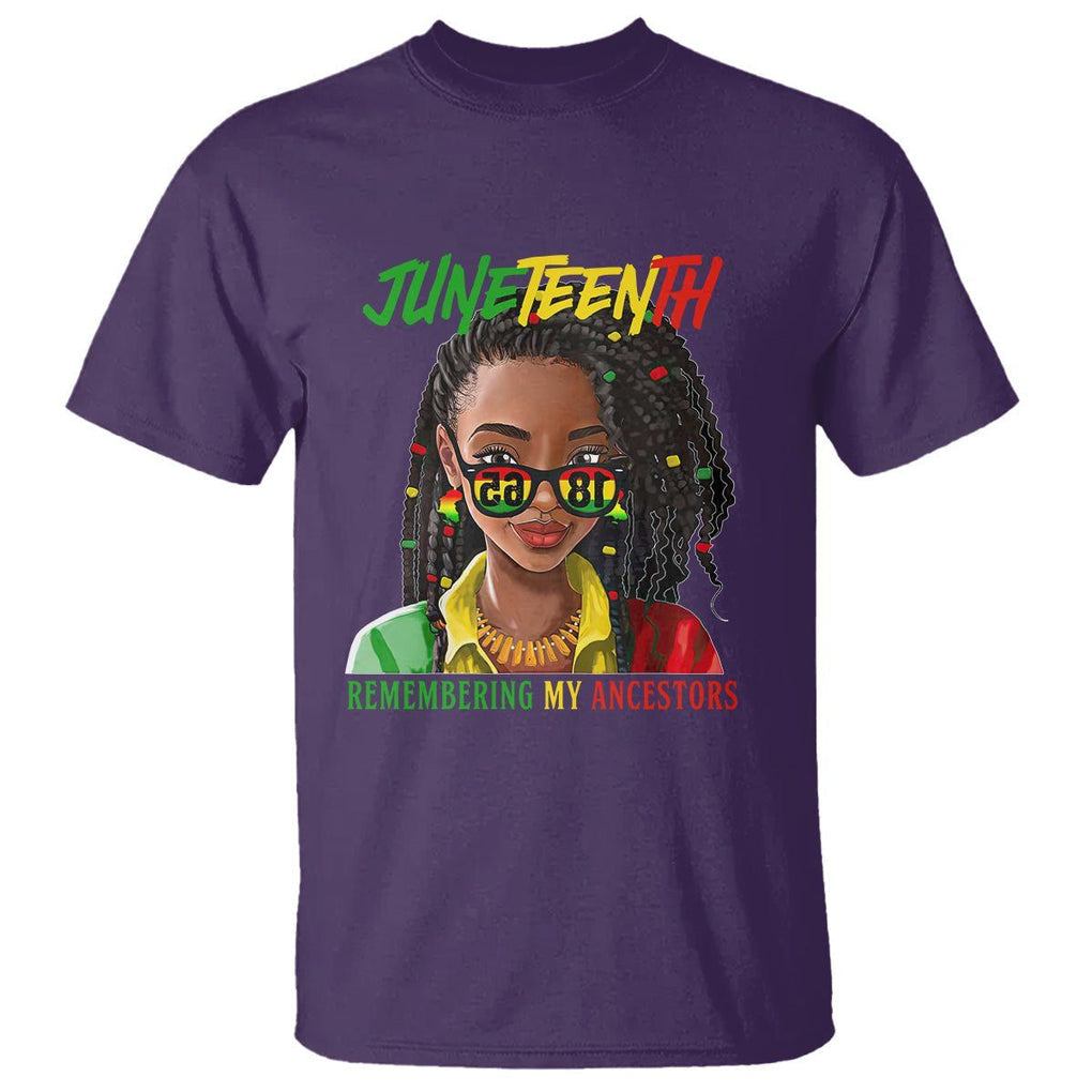 Black Prince T Shirt Juneteenth Loc'd Hair Remembering My Ancestor for Women TS01 Purple Printyourwear