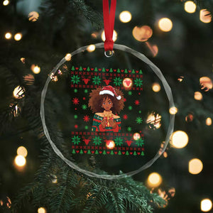 Black Queen Christmas Crystal Glass Ornament African American Girl Black Pride TS12 Print Your Wear