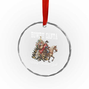 Black Santa Christmas Crystal Glass Ornament African American Western Cowboy TS14 Print Your Wear