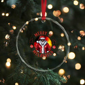 Black Santa Merry And Melanated Crystal Glass Ornament Christmas Holiday Gift TS12 Print Your Wear