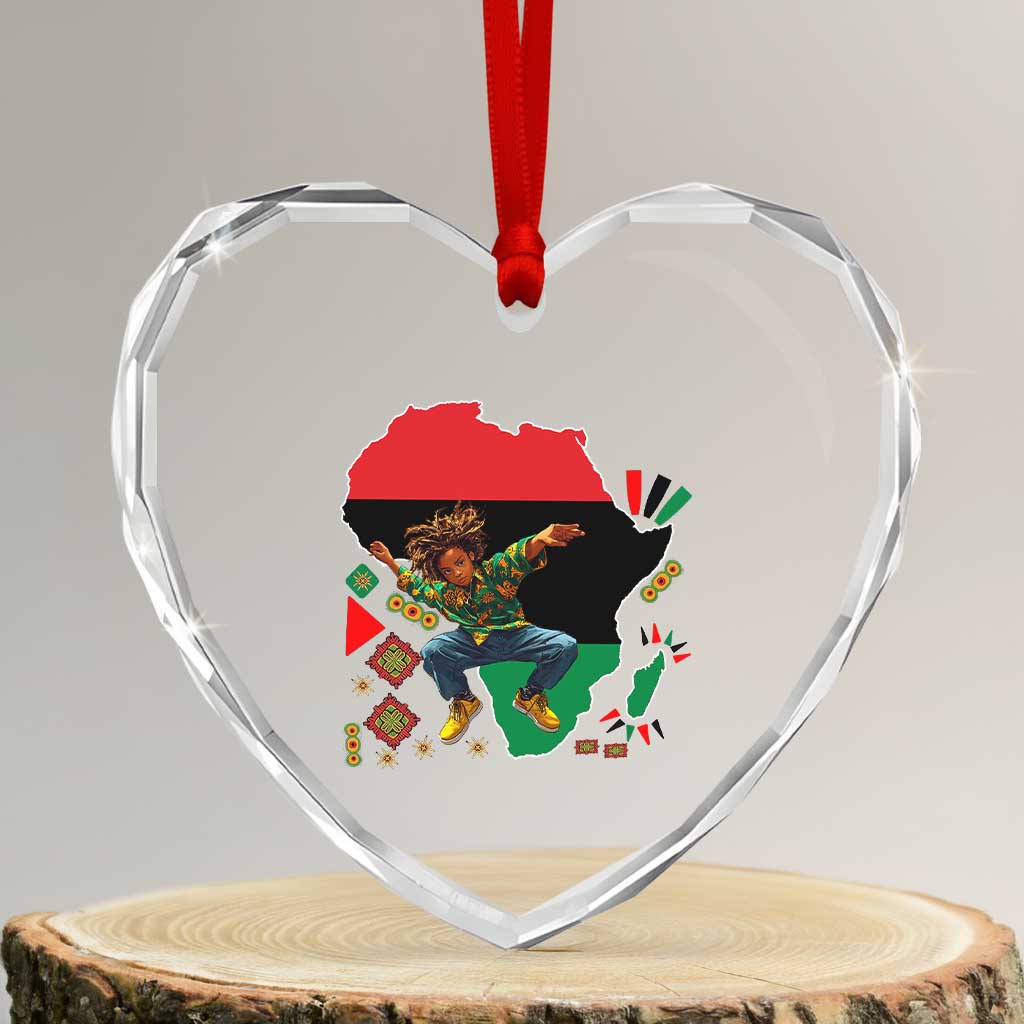 Black Son Future Leader Heart Crystal Glass Ornament African American Pride Black History Month TS02 Transparent Glass 3'' Heart Print Your Wear