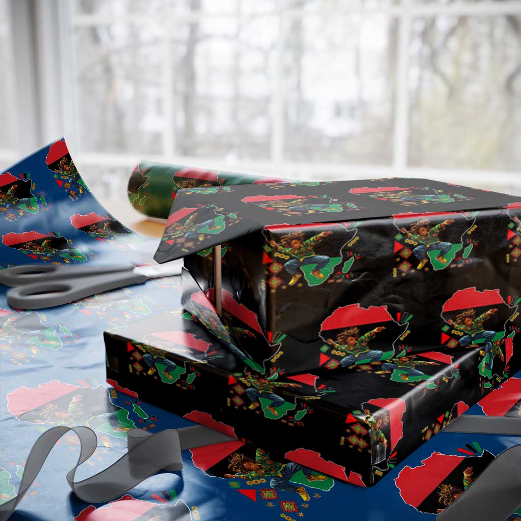 Black Son Future Leader Wrapping Paper Roll African American Pride Black History Month TS02 Black Print Your Wear