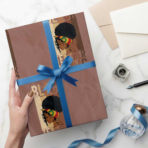 Black Teacher Magic Wrapping Paper Roll African American Pride Teacher Life TS12 Mocha Print Your Wear
