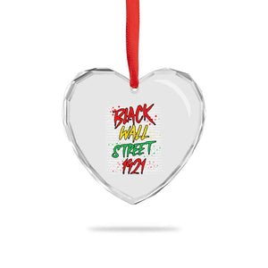 Black Wall Street 1921 Heart Crystal Glass Ornament Tulsa Oklahoma Black History Month TS11 Print Your Wear
