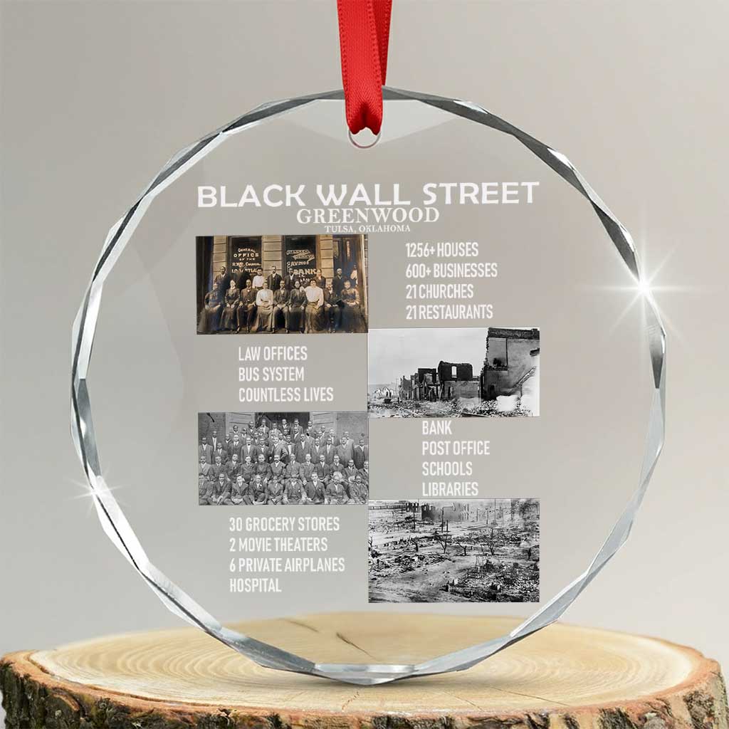 Black Wall Street Crystal Glass Ornament Loads Of Luck Lucky Tractor Truck TS02 Transparent Glass 3'' Circle Print Your Wear