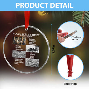 Black Wall Street Crystal Glass Ornament Loads Of Luck Lucky Tractor Truck TS02 Print Your Wear