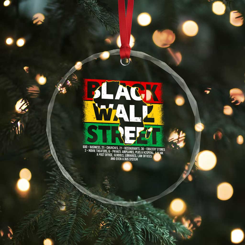 Black Wall Street Crystal Glass Ornament Tulsa Black History Month Africa Map TS11 Print Your Wear