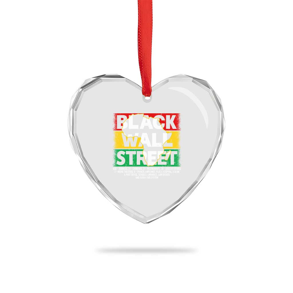 Black Wall Street Heart Crystal Glass Ornament Tulsa Black History Month Africa Map TS11 Print Your Wear