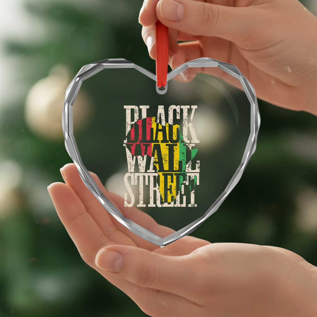 Black Wall Street Heart Crystal Glass Ornament Tulsa Oklahoma Black History Month Africa Map TS11 Print Your Wear