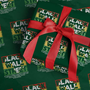 Black Wall Street Wrapping Paper Roll Tulsa Black History Month Africa Map TS11 Green Print Your Wear