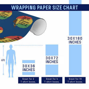 Black Woman Empowerment Wrapping Paper Roll The Sun Does Not Ask Permission To Shine TS14 Print Your Wear
