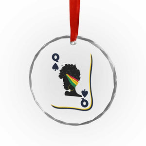 Black Woman Gift Crystal Glass Ornament Melanin Queen Card TS12 Print Your Wear
