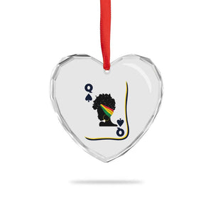 Black Woman Gift Heart Crystal Glass Ornament Melanin Queen Card TS12 Print Your Wear