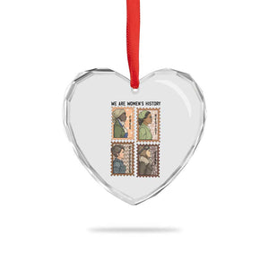 Black Women History Leaders Heart Crystal Glass Ornament Womens History Month TS12 Print Your Wear