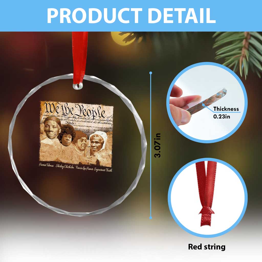 Black Women Leaders Crystal Glass Ornament Harriet Tubman Shirley Fannie Hamer Sojourner Truth Black History Month TS11 Print Your Wear