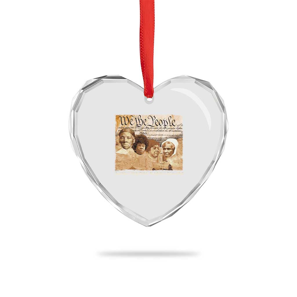 Black Women Leaders Heart Crystal Glass Ornament Harriet Tubman Shirley Fannie Hamer Sojourner Truth Black History Month TS11 Print Your Wear