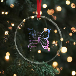 Blessed to Be Called Mom Grandma Great Grandma Crystal Glass Ornament Mama Butterfly Mother's Day Gift TS14 Print Your Wear