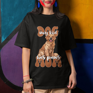 Golden Retriever T Shirt My Kid Has Paws Dog Lover TS02 Printyourwear