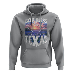 Bluebonnet Field God Bless Texas Hoodie TS09 Sport Gray Print Your Wear