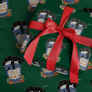 Bodega Cats of New York Wrapping Paper Roll Funny Democrat Christmas TS14 Green Print Your Wear