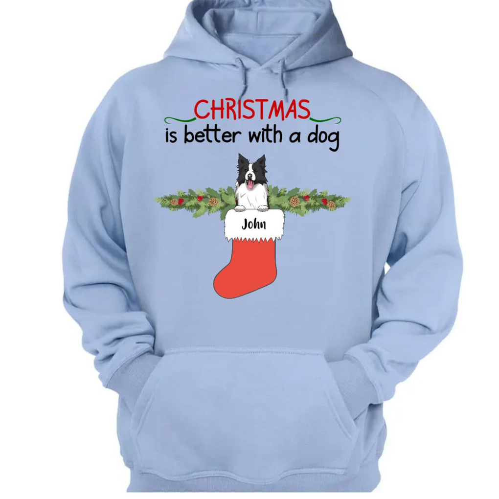 Personalized Shirt Christmas is Bettter With Dogs CTM00 Hoodie Custom - Printyourwear