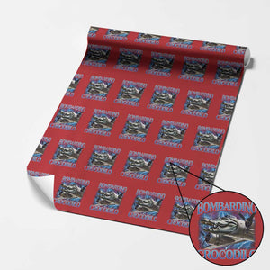 Bombardino Crocodilo Wrapping Paper Roll Internet Memes Italian Brainrot TS10 Red Print Your Wear