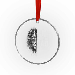 Bonus Dad Crystal Glass Ornament Stepdad Gifts From Stepdaughter Stepson Cross Lion Stepped Up Dad TS10 Print Your Wear
