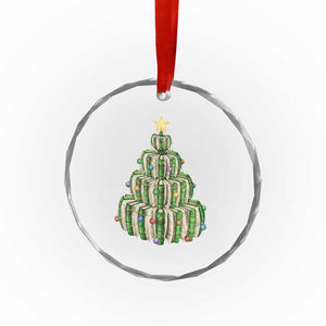 Book Christmas Tree Book Lover Teacher Librarian Crystal Glass Ornament TS11 Print Your Wear