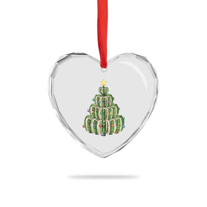 Book Christmas Tree Book Lover Teacher Librarian Heart Crystal Glass Ornament TS11 Print Your Wear