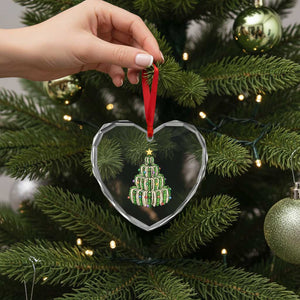 Book Christmas Tree Book Lover Teacher Librarian Heart Crystal Glass Ornament TS11 Print Your Wear