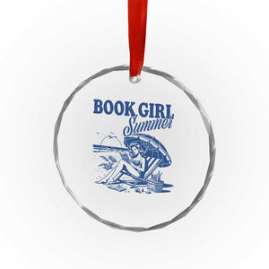 Book Girl Summer Crystal Glass Ornament Funny Beach Book Lover Gift TS12 Print Your Wear