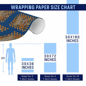 Book Pumpkin Wrapping Paper Roll Fall Halloween Book Lover Bookish Gift TS10 Print Your Wear