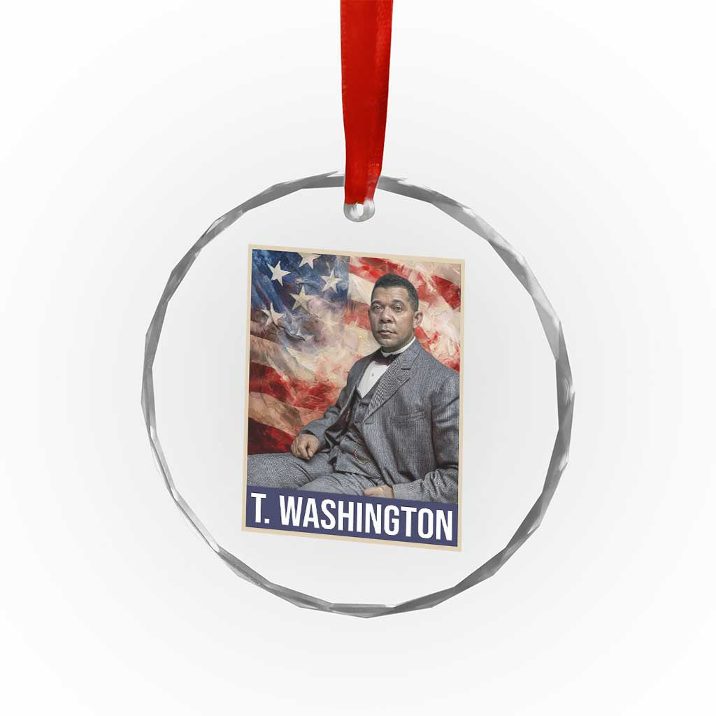 Booker Taliaferro Washington Crystal Glass Ornament African American Educator Black History Month TS11 Print Your Wear