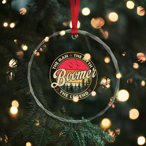 Boomers Generation Crystal Glass Ornament The Man The Myth The Legend TS10 Print Your Wear