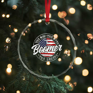 Boomers Generation Crystal Glass Ornament Vintage The Man The Myth The Legend American Flag TS10 Print Your Wear